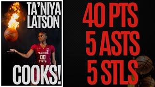 Ta'Niya Latson Breaking Records and Ankles with FORTY on Virginia Tech