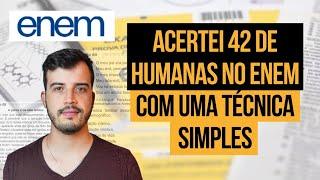 COMO ACERTAR QUALQUER QUESTÃO DE HUMANAS DO ENEM MESMO SEM SABER O CONTEÚDO