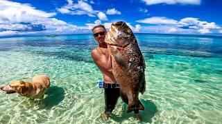 Spearfishing MASSIVE Cubera Snapper [Bahamas Polespear Fishing]