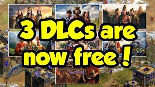 Why 3 of AoE2's DLCs are now free! (sort of)