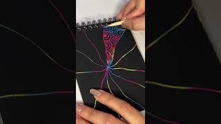 Rainbow scratch paper Art Magic Colorful Drawing Book #how #rainbow #scratchbook #shorts #diy #viral