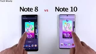 SAMSUNG note 8 vs Note 10 Speed Test