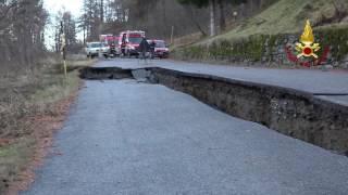 Rescue Team Carry Inspection of Monesi, Italy, After Landslide