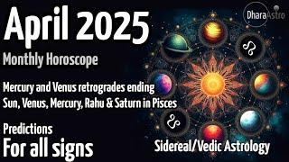 Гороскоп на апрель 2025 г. | Ежемесячные прогнозы | Ведическая астрология rashifal