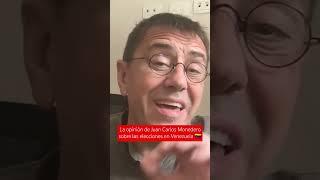 La opinión de Juan Carlos Monedero sobre las elecciones en Venezuela