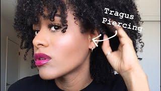 TRAGUS PIERCING EXPERIENCE | PRICE, PAIN, AFTERCARE, & MORE!