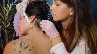 ASMR Ear Cleaning, Acupressure & Neckline Therapy | Unintentional Medical Exam for Deep Sleep