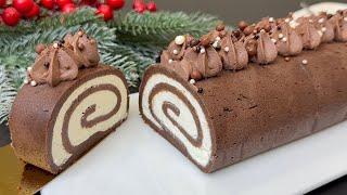 NO COOKING! MELTS IN YOUR MOUTH, Christmas SWEETS in 10 minutes! CHRISTMAS LOG 