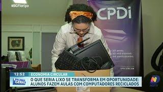 Economia circular: alunos aprendem informática com equipamentos reciclados