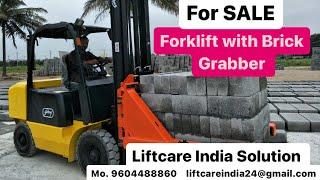 Forklift for sale with brick grabber @pune | Liftcare India Solution Used Forklift india 9604488860