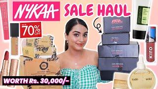 *HUGE* NYKAA SALE HAUL Worth Rs. 30,000/- *BEST DEALS* on Affordable & Luxe Makeup | Luxe Perfumes