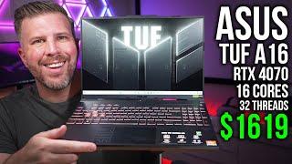 2024 Asus TUF A16 Unboxing Review! 16C/32T Ryzen CPU! RTX 4070, QHD+ Display! 15+ Benchmarks/Games!