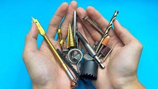 14 Amazing and Useful Drill Bits & Drill Attachments!!!