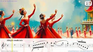 Chinese Dance - The Nutcracker - Tchaikovsky - Sheet Music Play Along