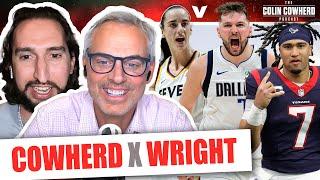 Nick Wright on NFL QB draft, Luka Doncic NBA villain, Caitlin Clark & Angel Reese | Colin Cowherd