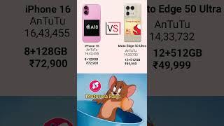 iPhone 16 Vs Motorola Edge 50 Ultra Compare