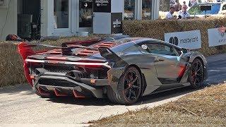 $7.0 Million Lamborghini SC18 ALSTON @ FOS Goodwood! Revs, Accelerations, Engine Sounds!