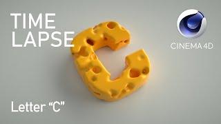 CINEMA 4D TIME LAPSE - C LETTER '18 (Volume Mesher)