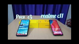 poco c3 vs realme c11 full comparison unboxing and review #poco #pococ3 #realme #realmec11