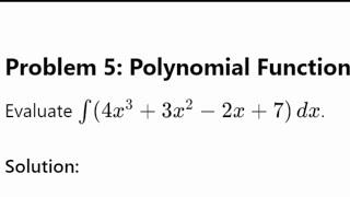 MATH: Solved Questions on Integrals (Part 1)