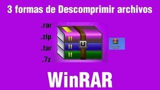 Archivos RAR y ZIP: como Extraer o Descomprimir archivos con WinRAR en Windows 10