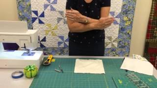 Making half square triangles from a layer cake, quick and easy quiltfabric.com