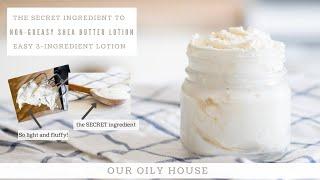 The Easiest Shea Butter Lotion Recipe | ONLY 3-INGREDIENTS