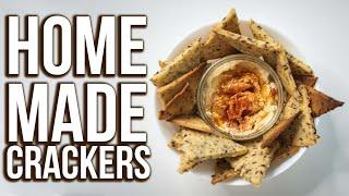 Easy homemade corn crackers | Simple and healthy recipe | vegan crackers recipe