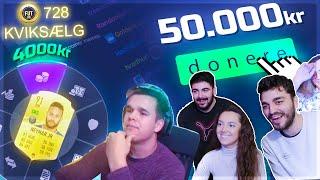 Donerer 50.000kr til streamers!? ( VILDE REAKTIONER )