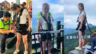 Bungee Jumping With Rope In Beautiful Place:Asmr Bungee Jumping