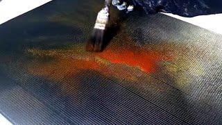 Creating UNIQUE TEXTURED ART with Drywall Tape: Abstract Acrylic Painting Techniques (414)