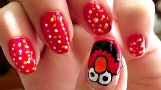 Uñas Elmo - Elmo nails