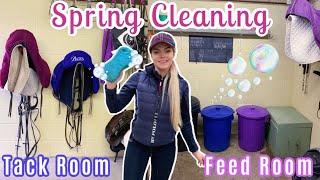 Cleaning & Organising the Tack & Feed Room | SUPER SATISFYING | Spring Clean | Lock Down Day 9