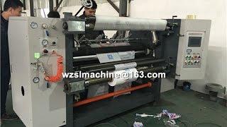 PLC Control High Speed Slitting Machine with Friction Shaft