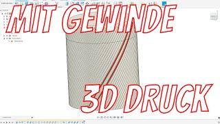 Dose mit Gewinde erstellen Fusion Tutorial CAD