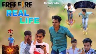 FREE FIRE II REAL LIFE II COMEDY VIDEO amit FF 