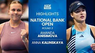 Amanda Anisimova vs Anna Kalinskaya AUGUST 9, 2024 (National Bank Open)