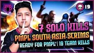 19 KILLS CHICKEN DINNER IN PMPL SOUTH ASIA SCRIMS • 7 SOLO KILLS • FLEX CRYPTO •