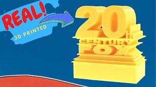 Real 20th Century Fox 3D Printed Logo & How to Get One!