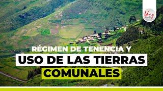 Régimen de tenencia y uso de las tierras comunales