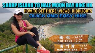 SHARP ISLAND TO HALF MOON BAY HIKE HONG KONG |How to get there, views, highlights