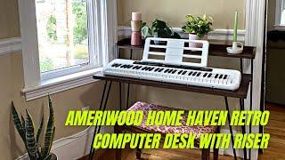 Ameriwood Home Haven Retro Computer Desk with Riser Review | Best Computer Desk for Home Office