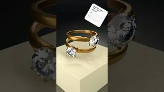 Diamond ring product animation in blender #animation #jewellery #ring #proposal #marriage #cgi #3d