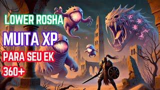 Tibia - EK 350+ hunt solo na Lower Rosha