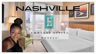 Best Hotels Near Downtown Nashville Tennessee | Embassy Suites by Hilton Review | GlobeTrotterLori