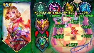 TOP GLOBAL ANGELA BEST BUILD & EMBLEM 2024EZ GUIDERANK UP FAST!