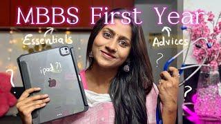 Detailed guide to MBBS FIRST YEAR ESSENTIALS‼️& few advice