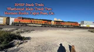 Four-Pack of Awesome Trains at the Massive Mormon Rocks! Auto Racks & Stacks! A Buddy Production!