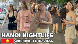 HANOI Nightlife 2024 | The VIBRANT CITY Nights Walking | VIETNAM Walking Tour