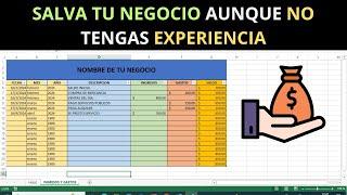  Lleva el control de LOS INGRESOS y GASTOS  de Tu NEGOCIO de forma FÁCIL : EXCEL PARA PRINCIPIANTES